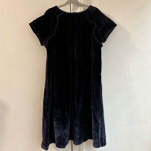 Jacadi Midnight Blue Velvet Dress